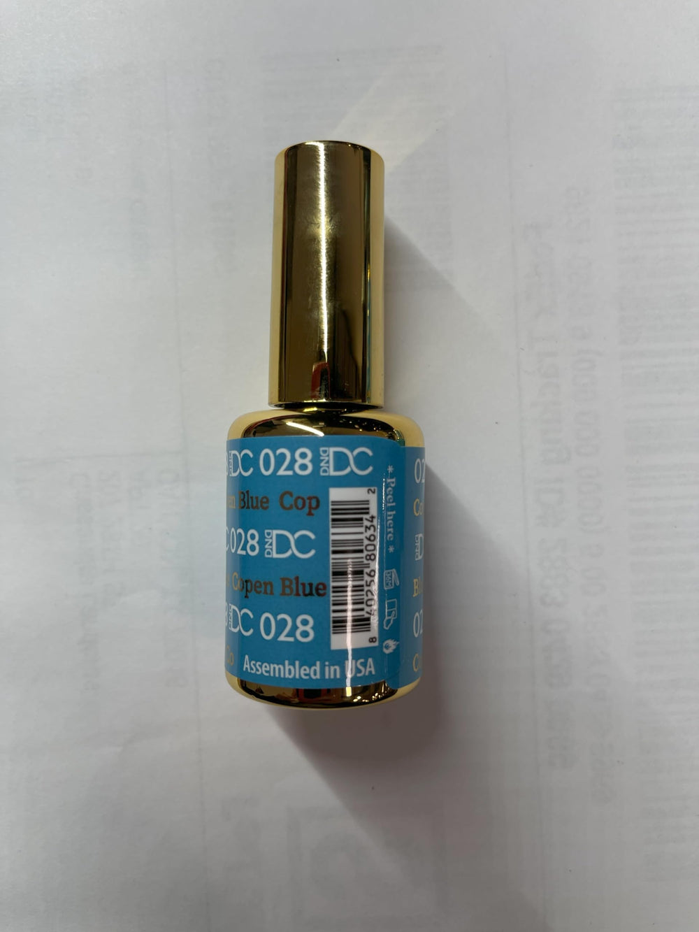 Daisy DND DND DC Copen Blue packaging emphasizes vegan cruelty-free formula.