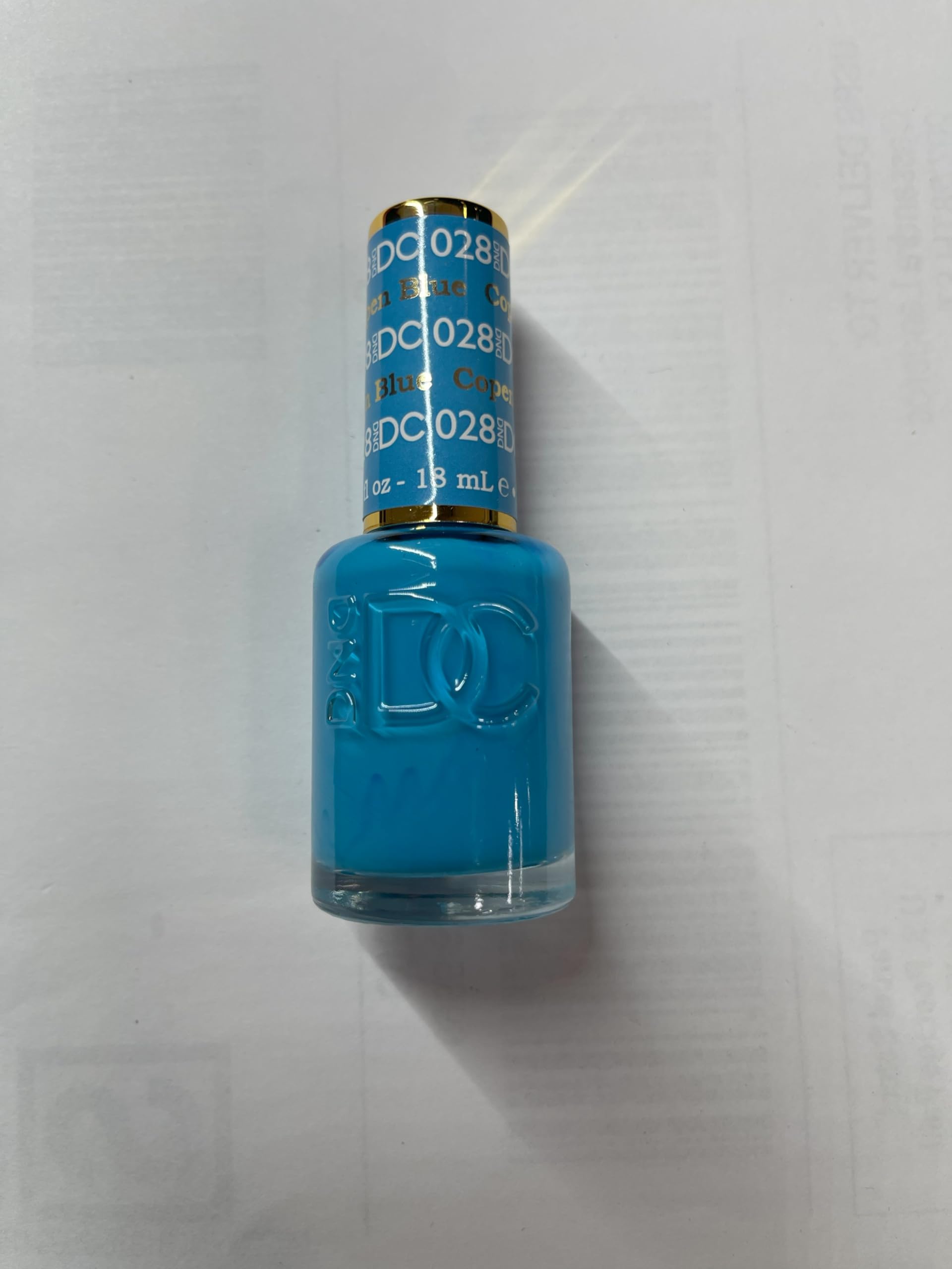 Daisy DND DND DC Copen Blue travel kit on vanity for on-the-go nails.