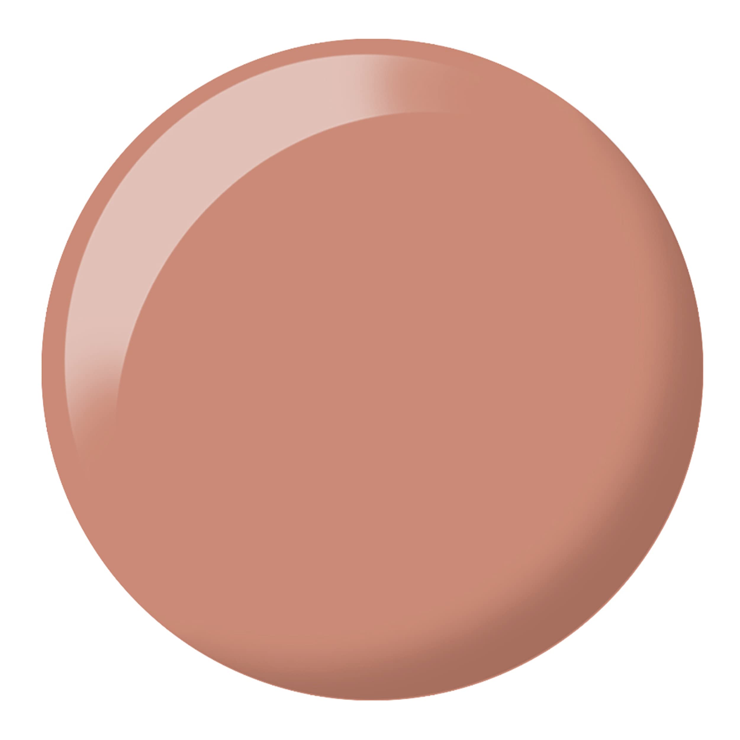 DAISY DND Cinnamon Craze swatch card reveals true shade for online purchase accuracy.