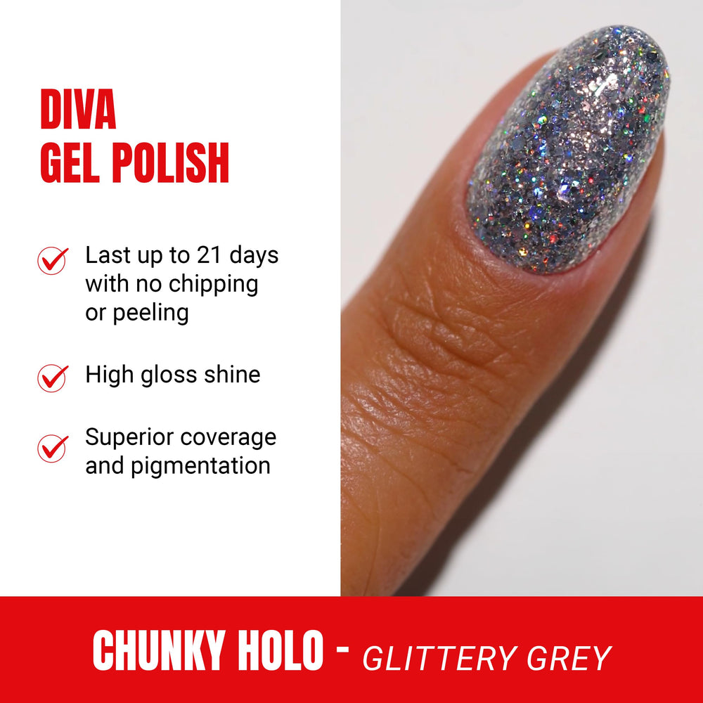 DAISY DND Gel Diva Polish close-up applicator shows rich pigment and smooth finish.