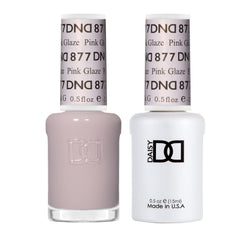 DAISY DND gel polish Pink Glaze bottle for long-lasting color.
