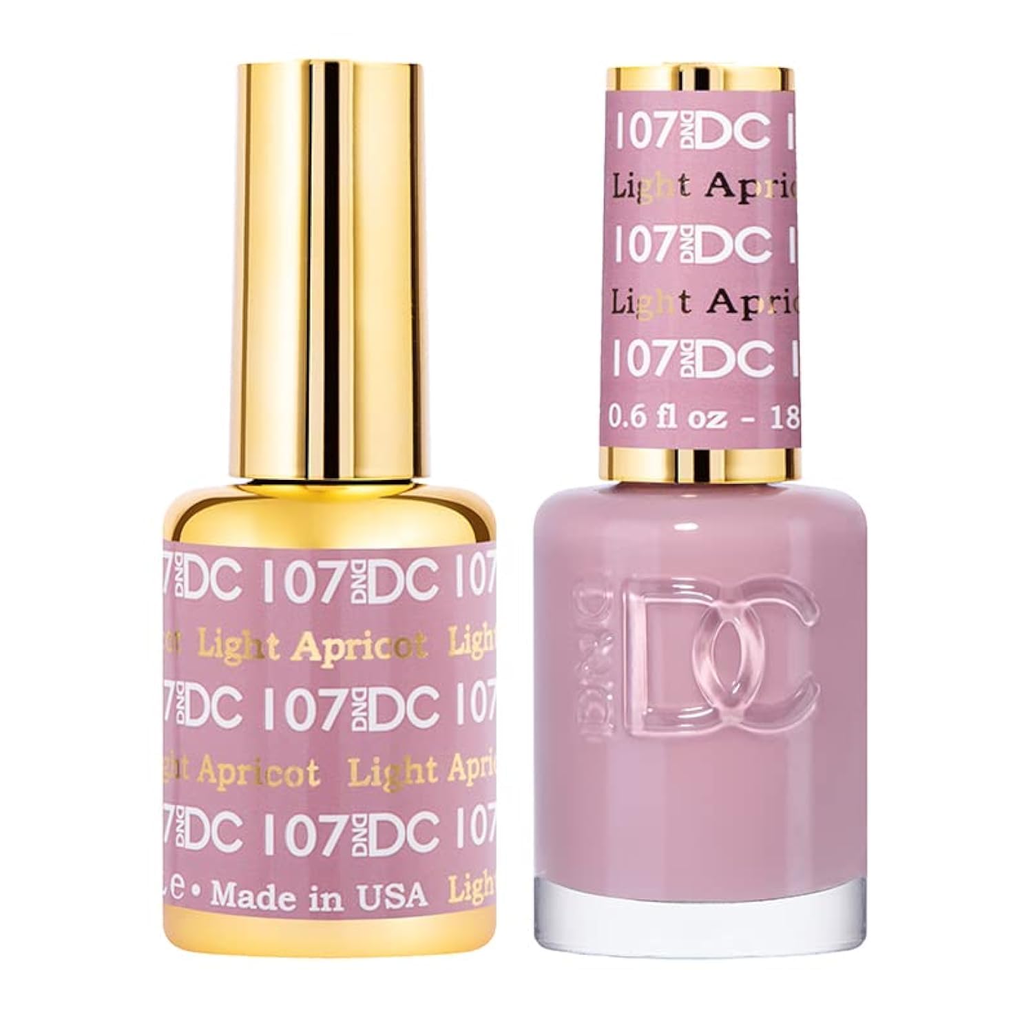 Daisy DND Light Apricot gel bottle for long-lasting color