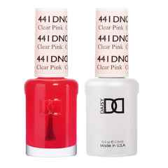 Daisy DND gel polish bottle from the Pink Collection in 441 clear pink for elegant French manicure