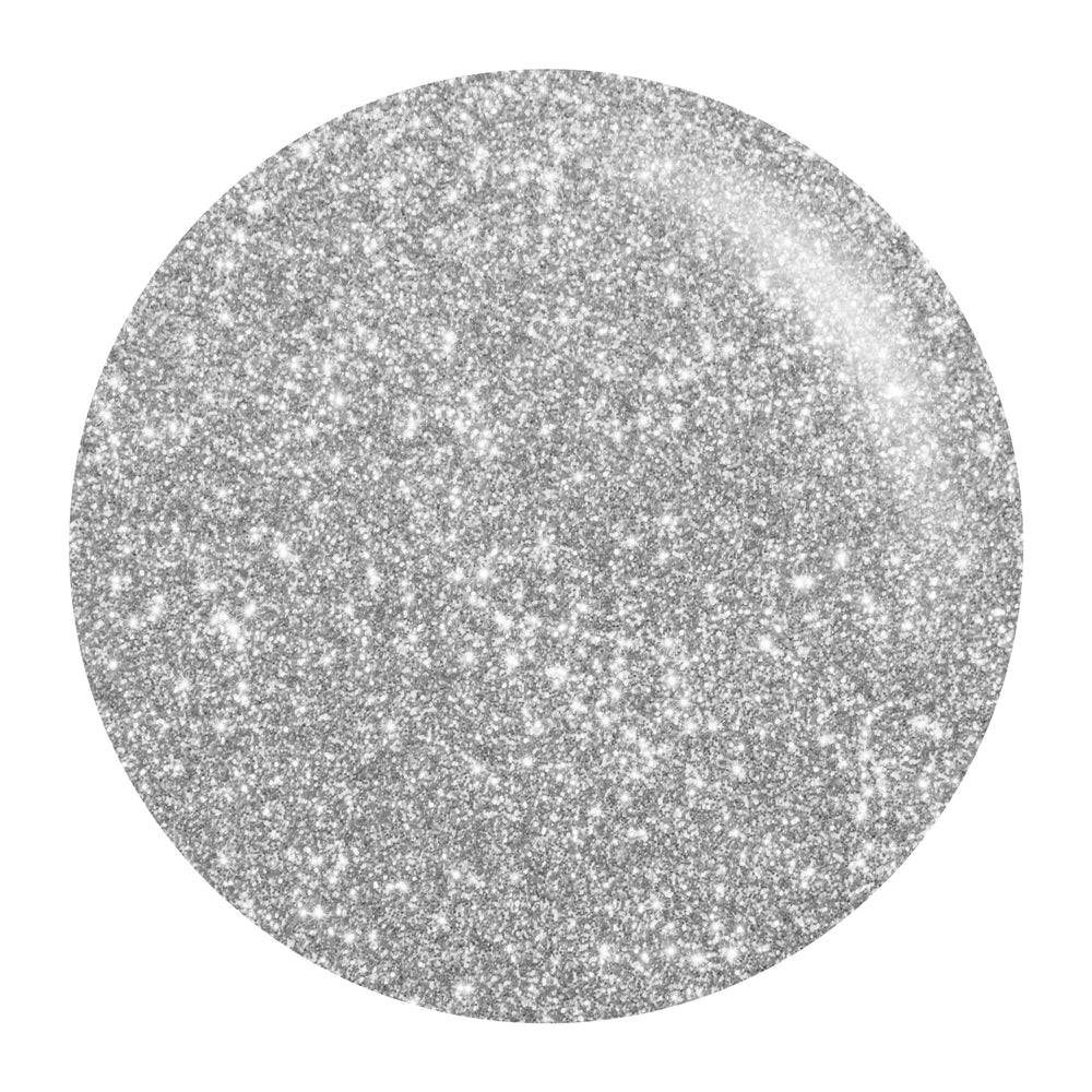 Daisy DND Silver Star lacquer bottle highlighting metallic sparkle for daily wear.