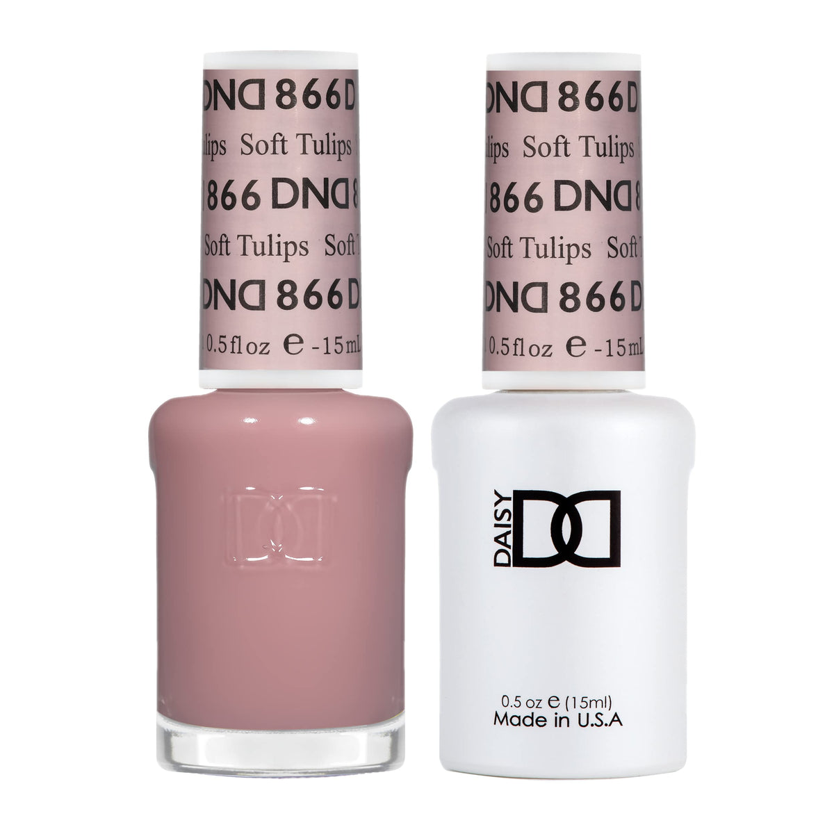 Daisy DND Soft Tulips gel nail polish for a sheer spring look with lasting shine.