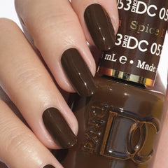Daisy DND Spiced Brown Gel Nail Polish 053 delivers smooth coverage and high shine
