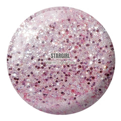 Daisy DND Stargirl gel glitter detail close-up highlights sparkle.