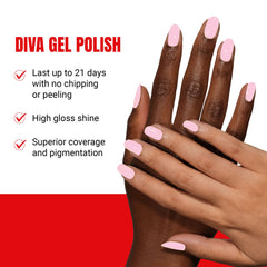 Daisy DND Sugared Rose lacquer bottle with smooth quick-dry finish
