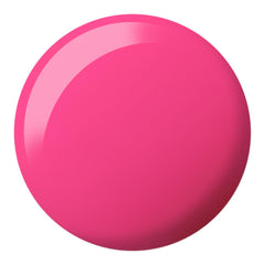 Daisy DND Topless Tropics shade swatch shows vibrant pink manicure.