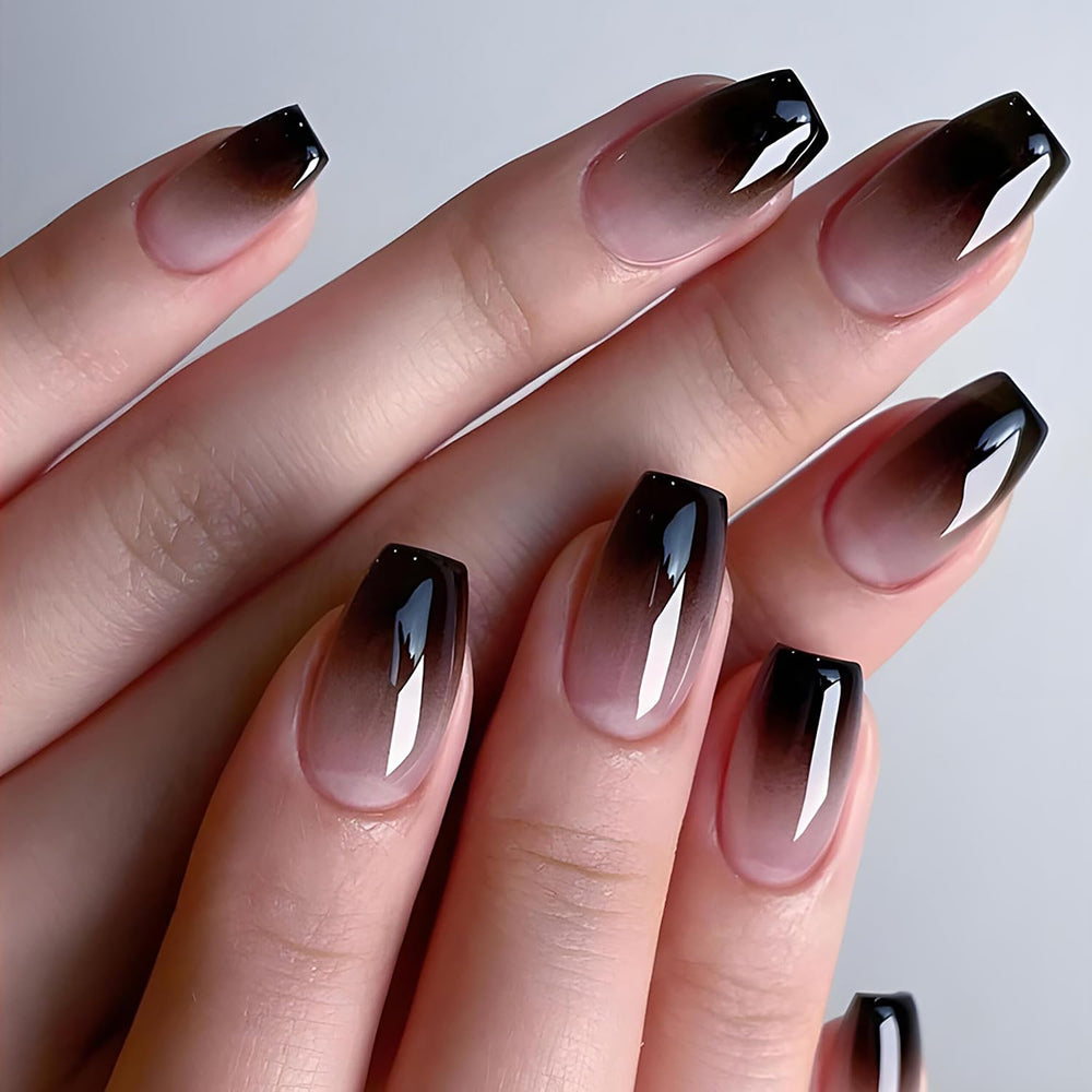 DAJIJIYOU 24P French Tip nails in a ready-to-apply full set