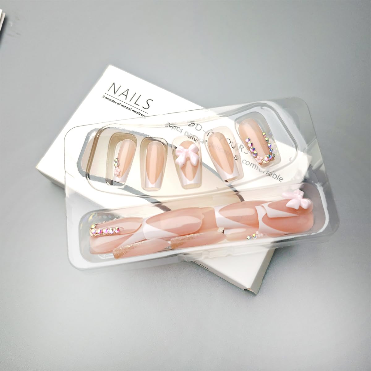 DAJIJIYOU medium coffin nails offering durable full coverage for versatile looks.