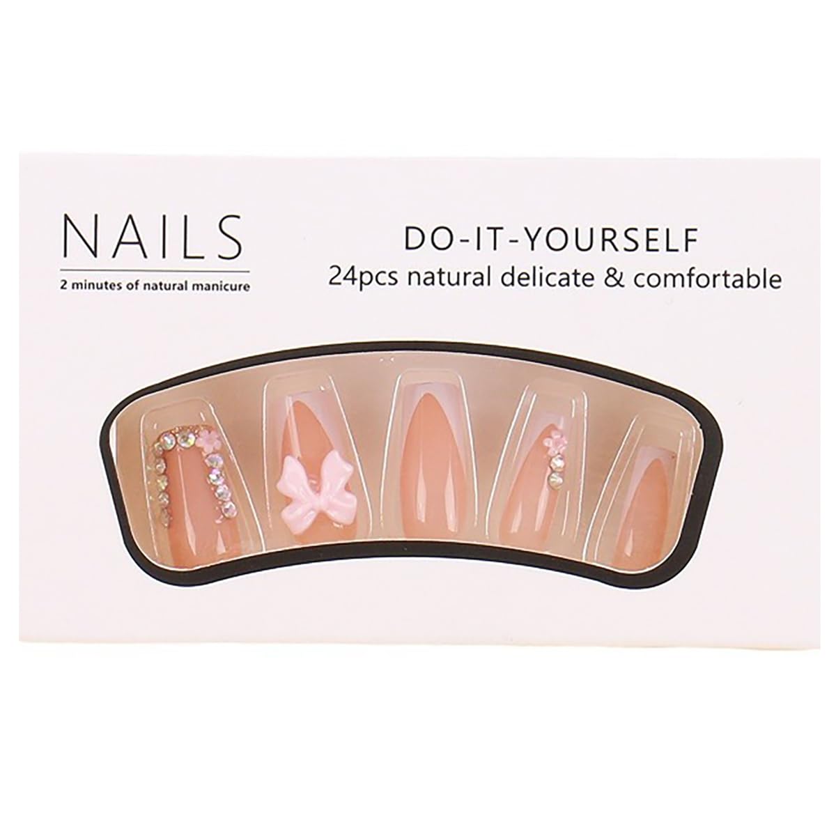 DAJIJIYOU wooden stick prep tool helps shape and prep natural nails.