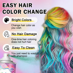 DAMUSI gray hair spray quick-dry formula dries fast without clumping.