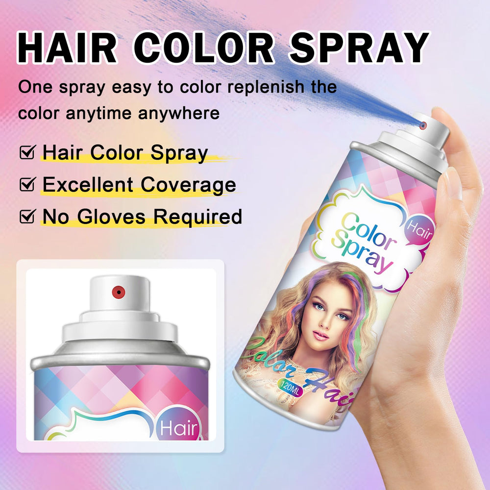 DAMUSI gray hair spray shake before use guides proper application.