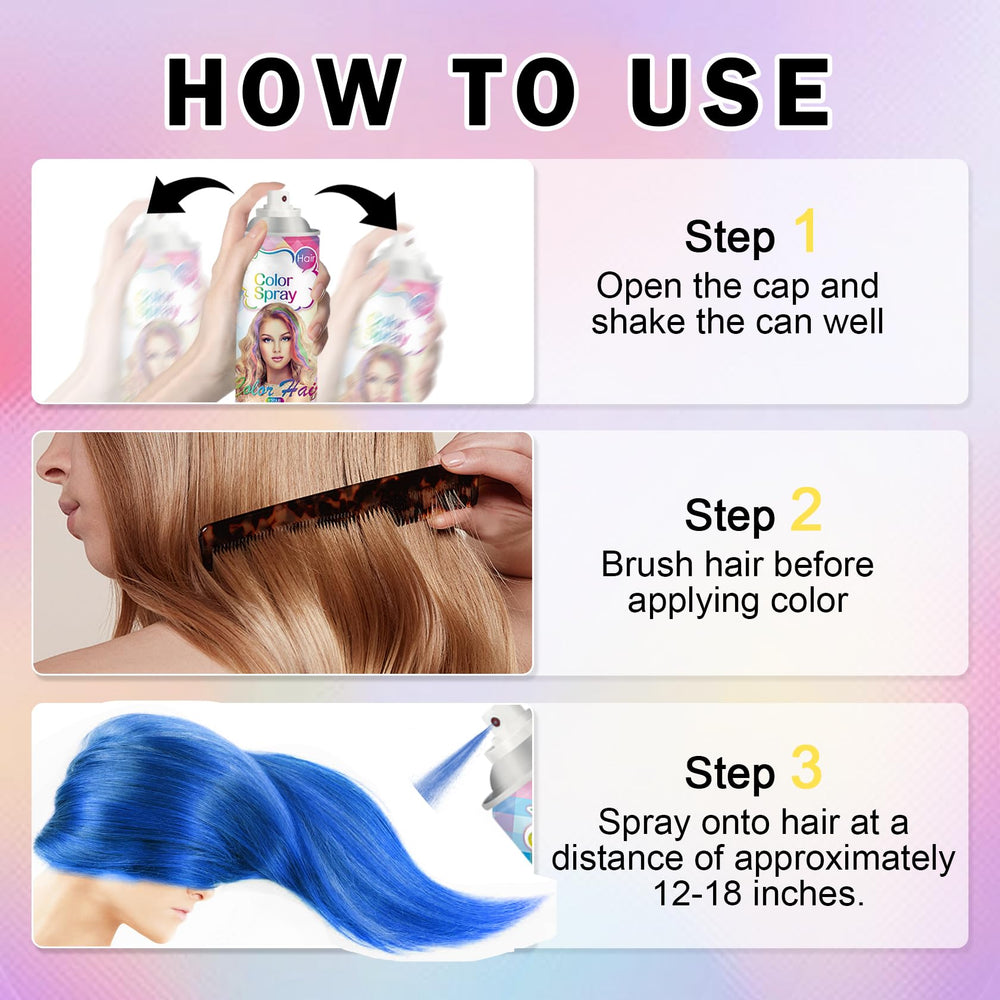 DAMUSI gray hair spray styling control helps shape and tame flyaways.