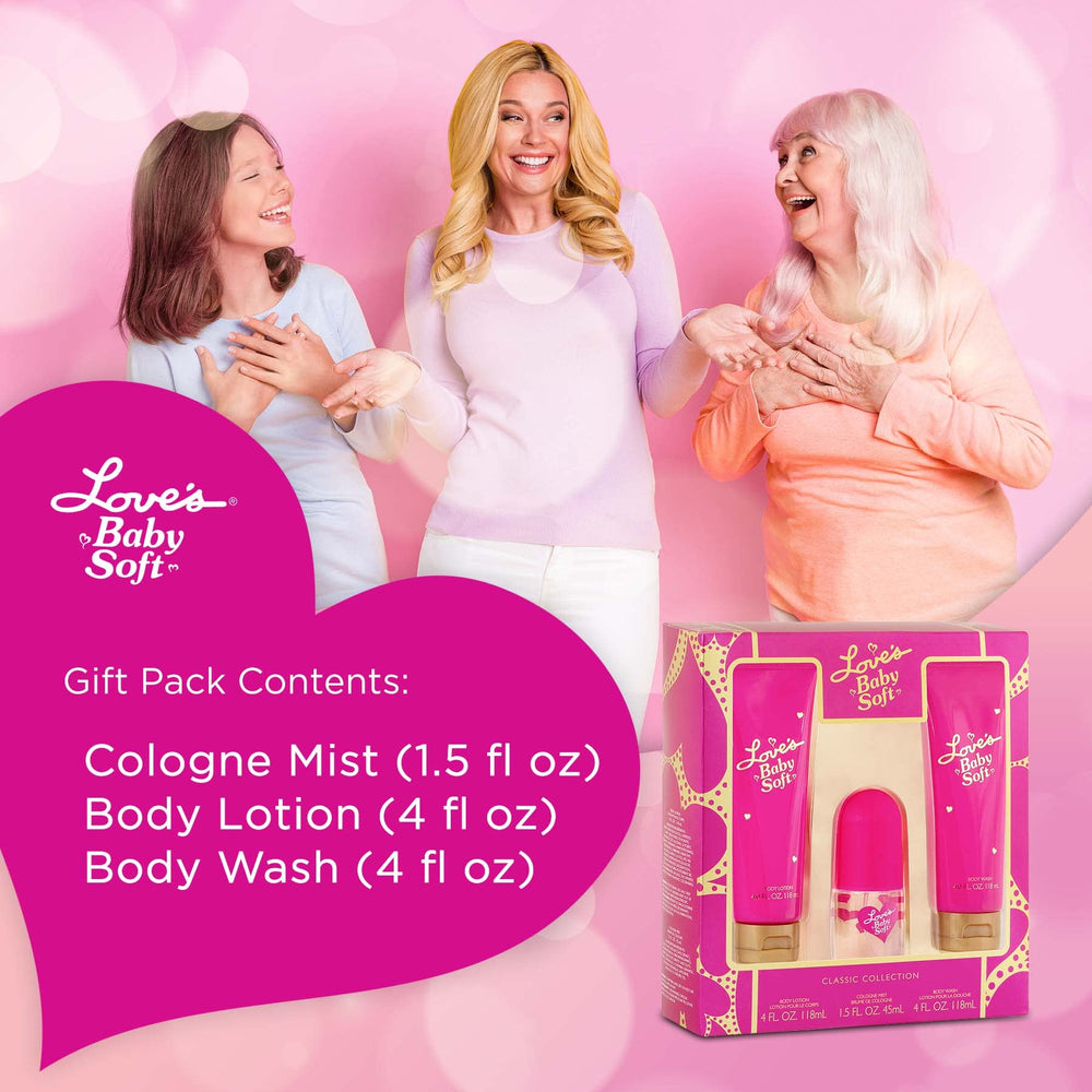 Dana Love's Baby Soft Gift Set inside view reveals neat organization