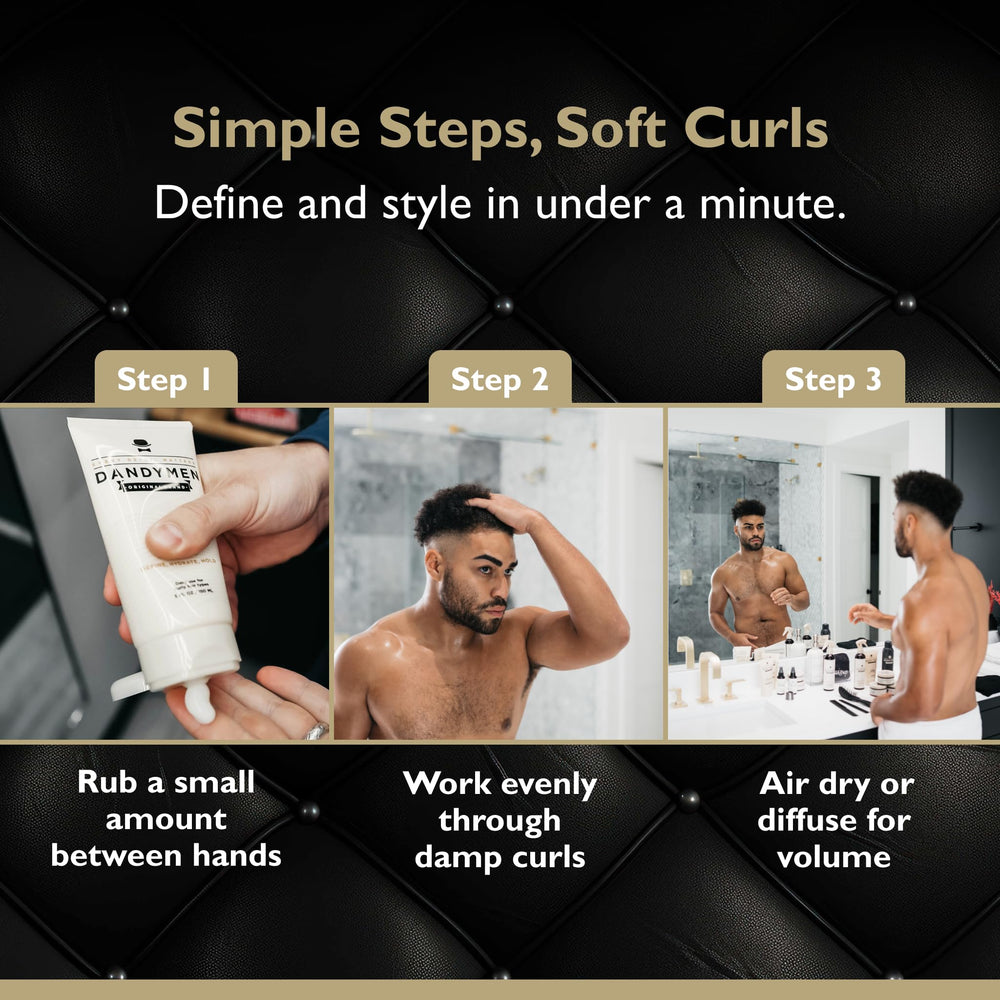 Tobacco Vanilla scent note highlighted on DandyMen packaging.