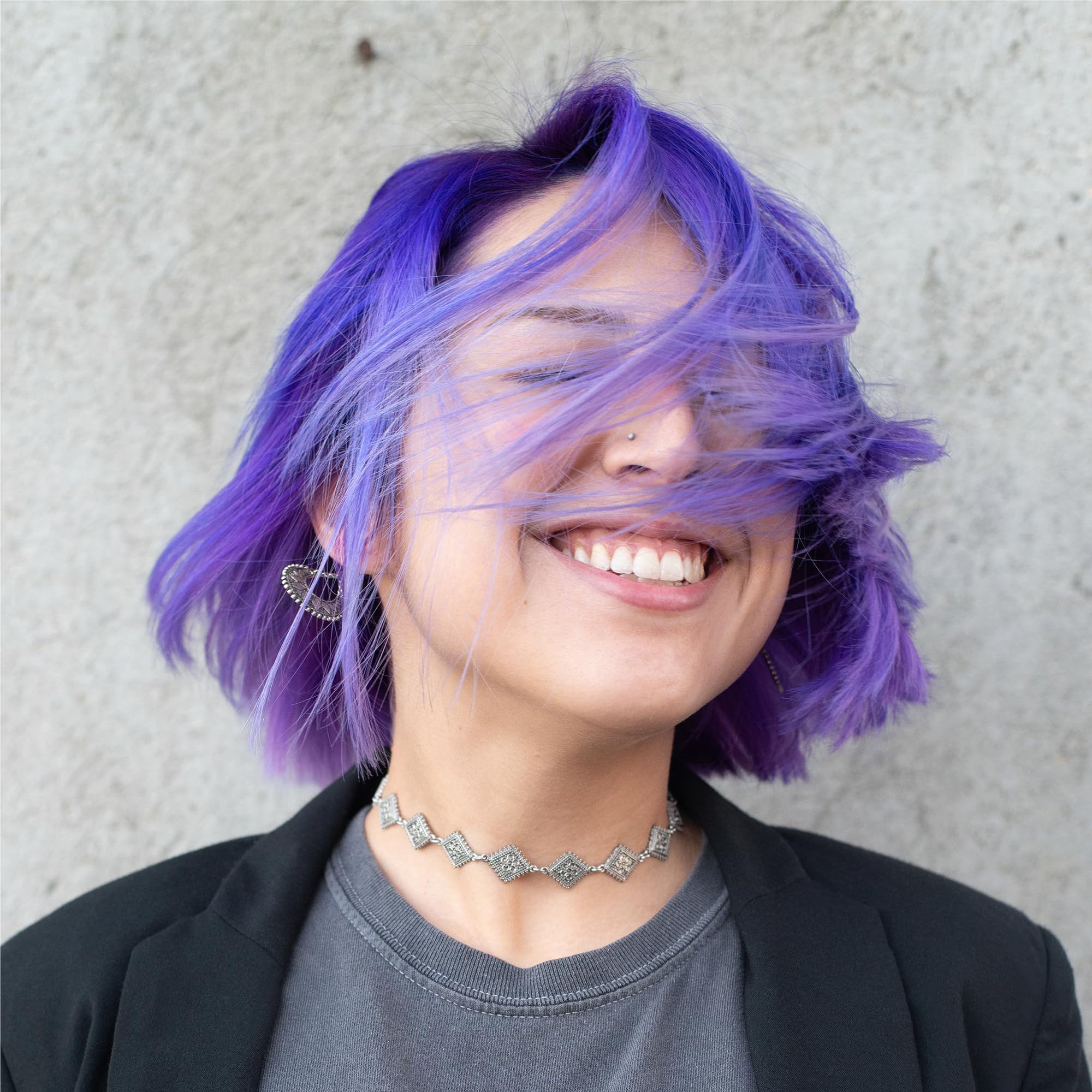 Danger Jones Exotica Light Purple hair appearance with nourished look