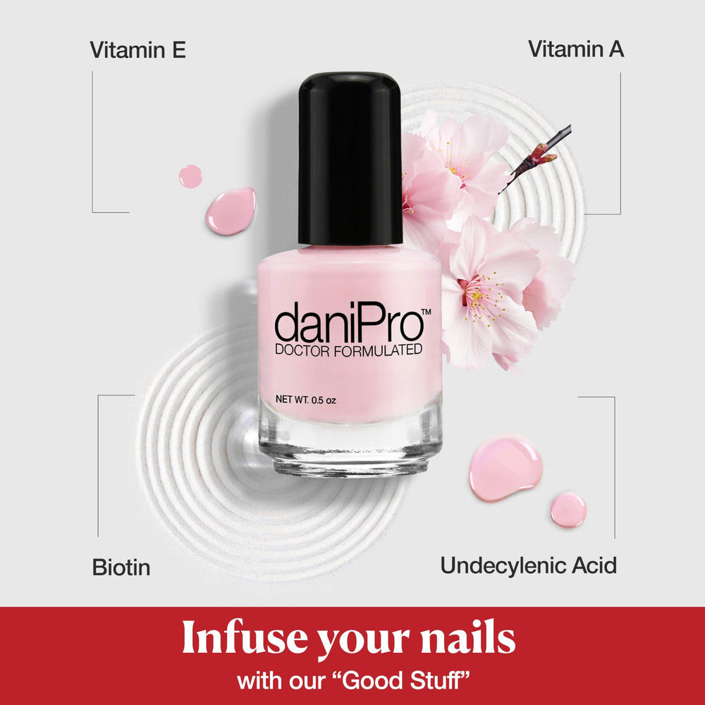 DaniPro Love is All pink brush application delivers smooth, even coverage.