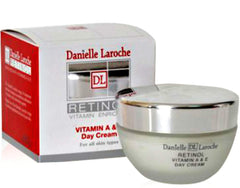 Danielle Laroche DL Retinol Day Cream jar displaying luxurious texture.