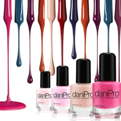 daniPro hot pink polish chip-resistance showing long-lasting wear