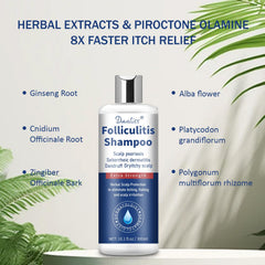 Danliss anti-fungal shampoo lather close-up highlighting deep cleansing and scalp refreshment.