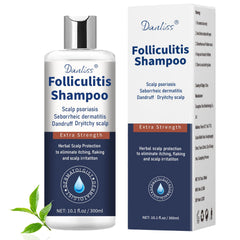 Danliss sulfate-free shampoo bottle shown for gentle daily cleansing on sensitive scalps.