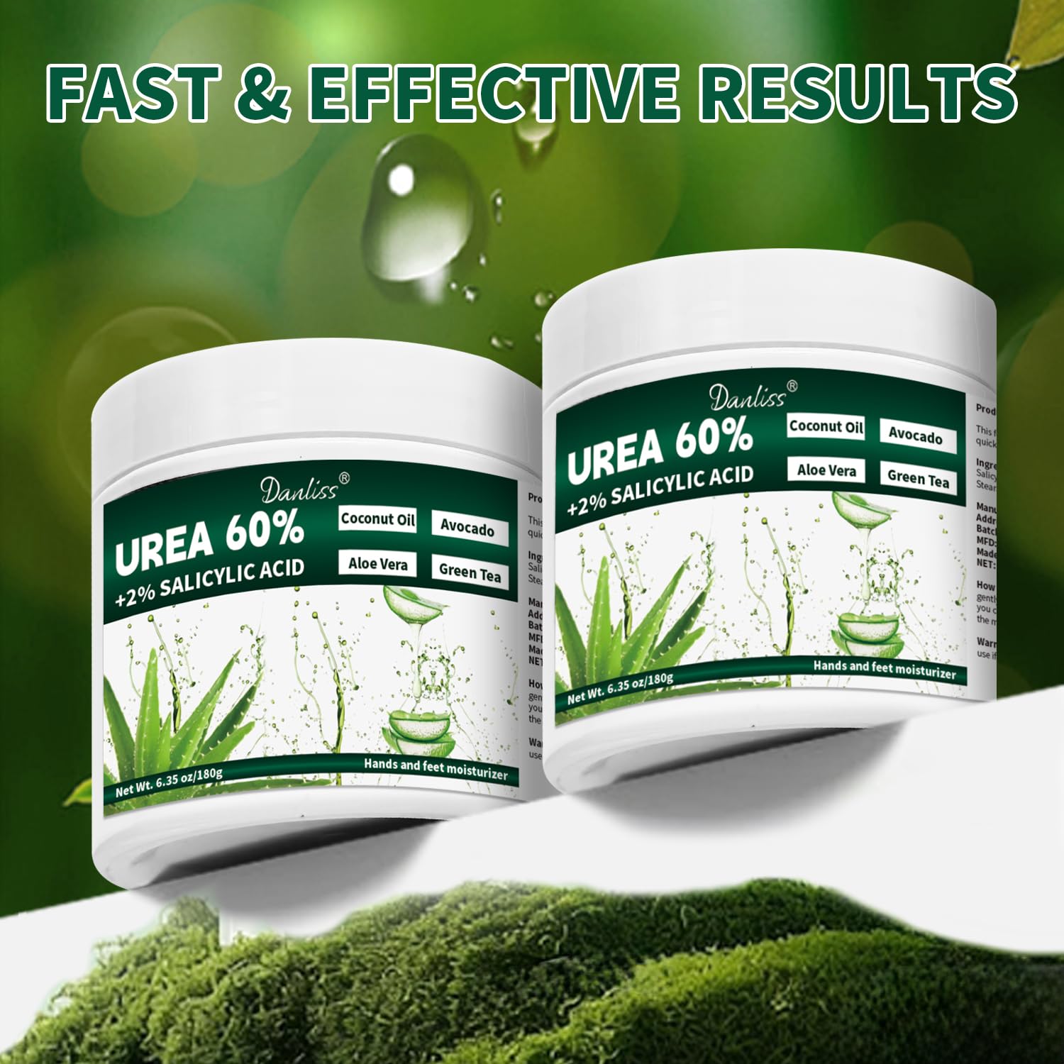 Danliss Urea Cream with salicylic acid to soften rough skin.