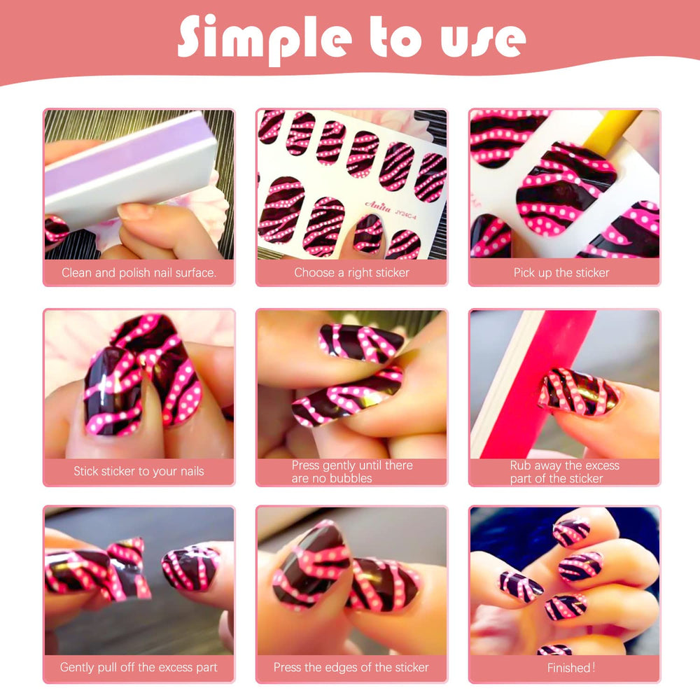 DANNEASY gift-ready nail sticker set for stylish nails