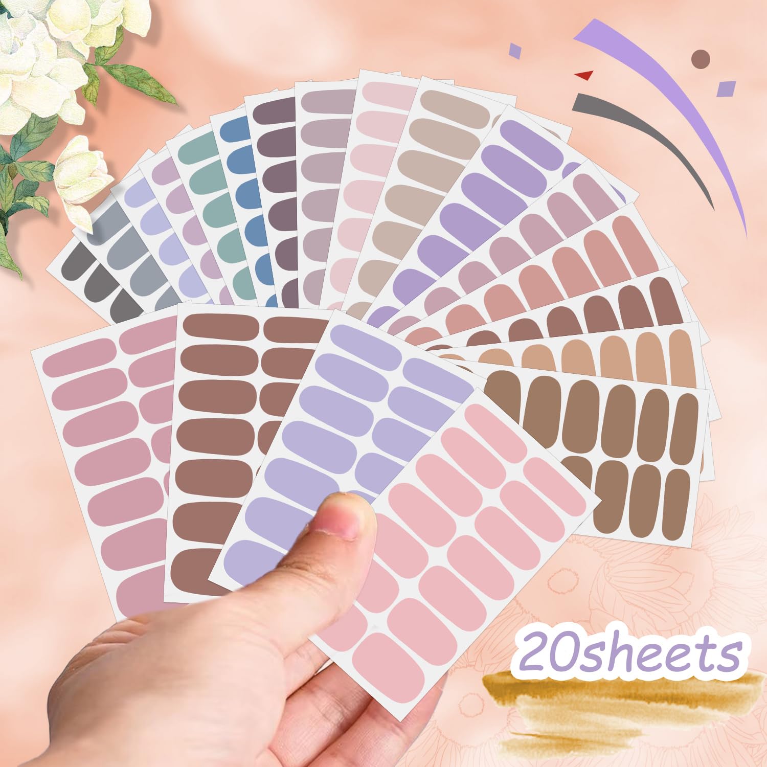 DANNEASY self-adhesive gel strips apply quickly for a fast manicure