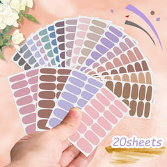 DANNEASY self-adhesive gel strips apply quickly for a fast manicure