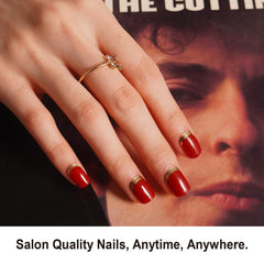 DANNI & TONI gold reverse French accent wraps for chic edge
