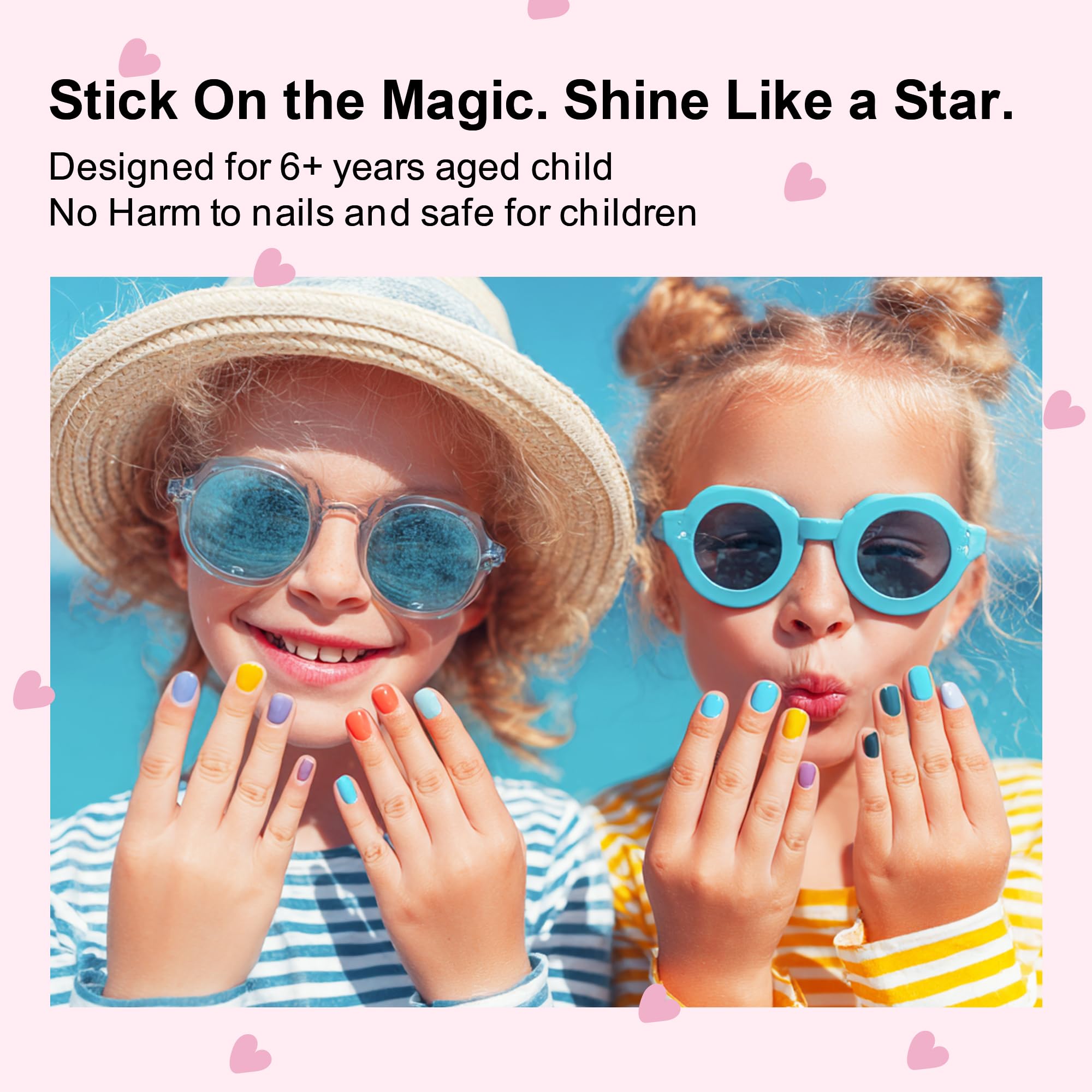 DANNI & TONI kid-friendly gel strips simplify removal with no mess.