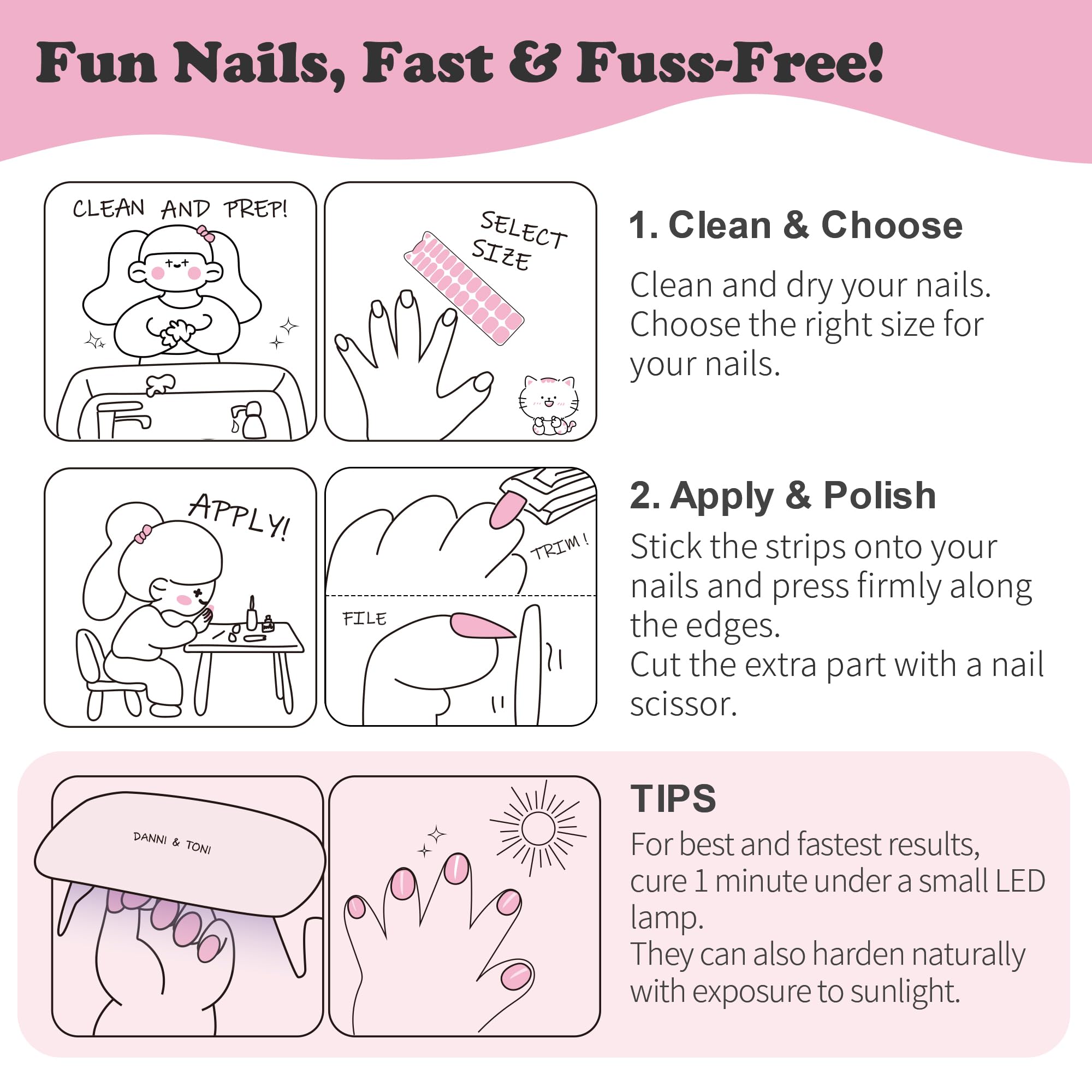 DANNI & TONI magical designs for bonding time during mani-pedis.