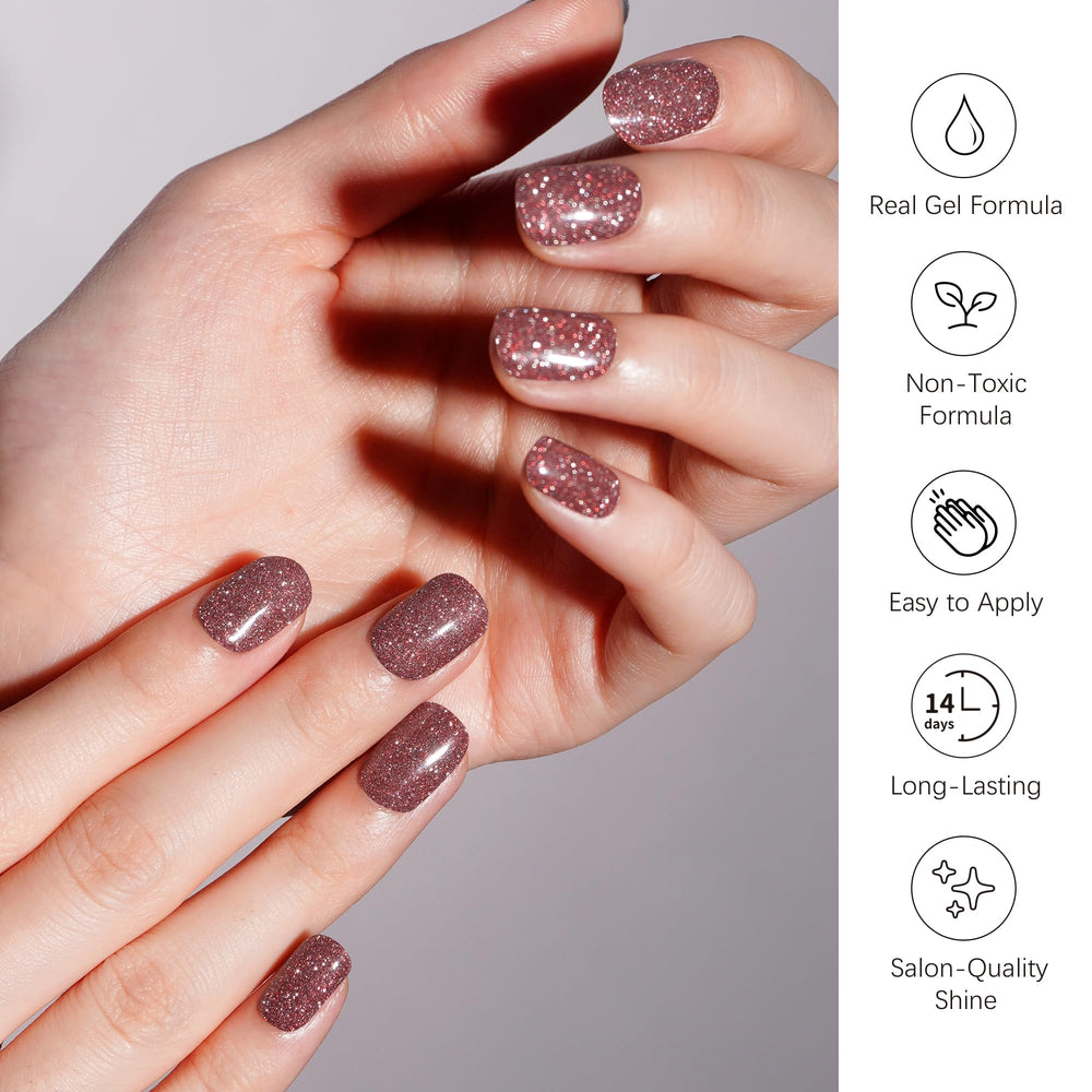 DANNI & TONI UV cure session for quick manicure setting.