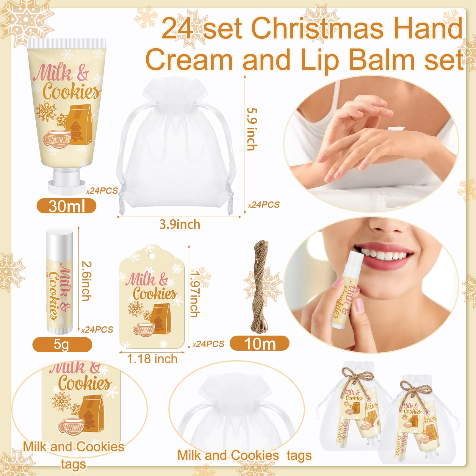 Dansib organza bag packaging ready for elegant stocking stuffers