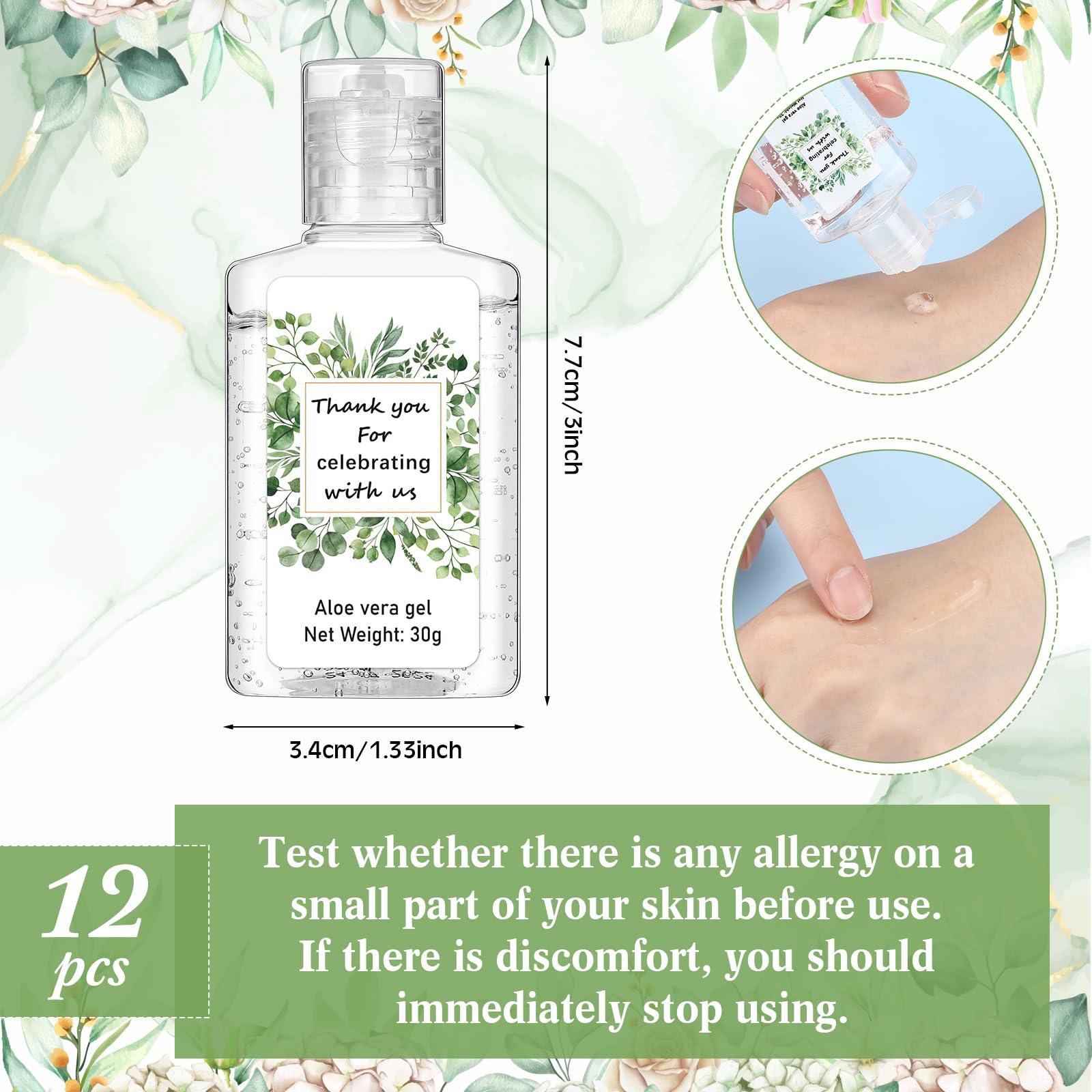 Dansib Aloe Vera Gel perfect for Christmas wedding favors and guests