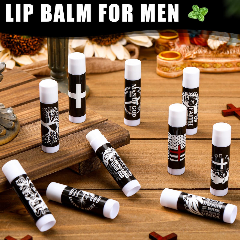Dansib lip balm with Bible verses on the stick for inspirational gifting.