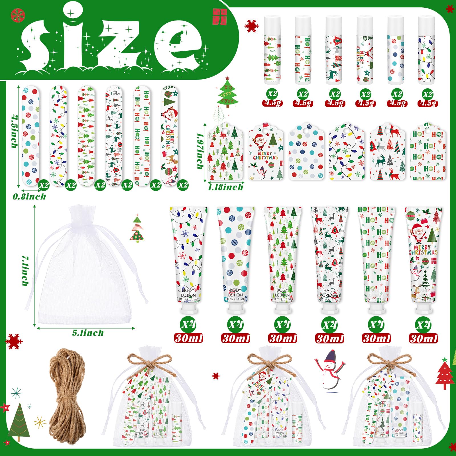 Dansib Christmas body lotion bottle with quick absorption and moisture boost.