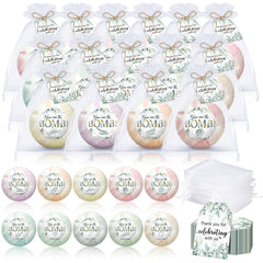 Dansib wedding bath bombs in a colorful gift box for guests