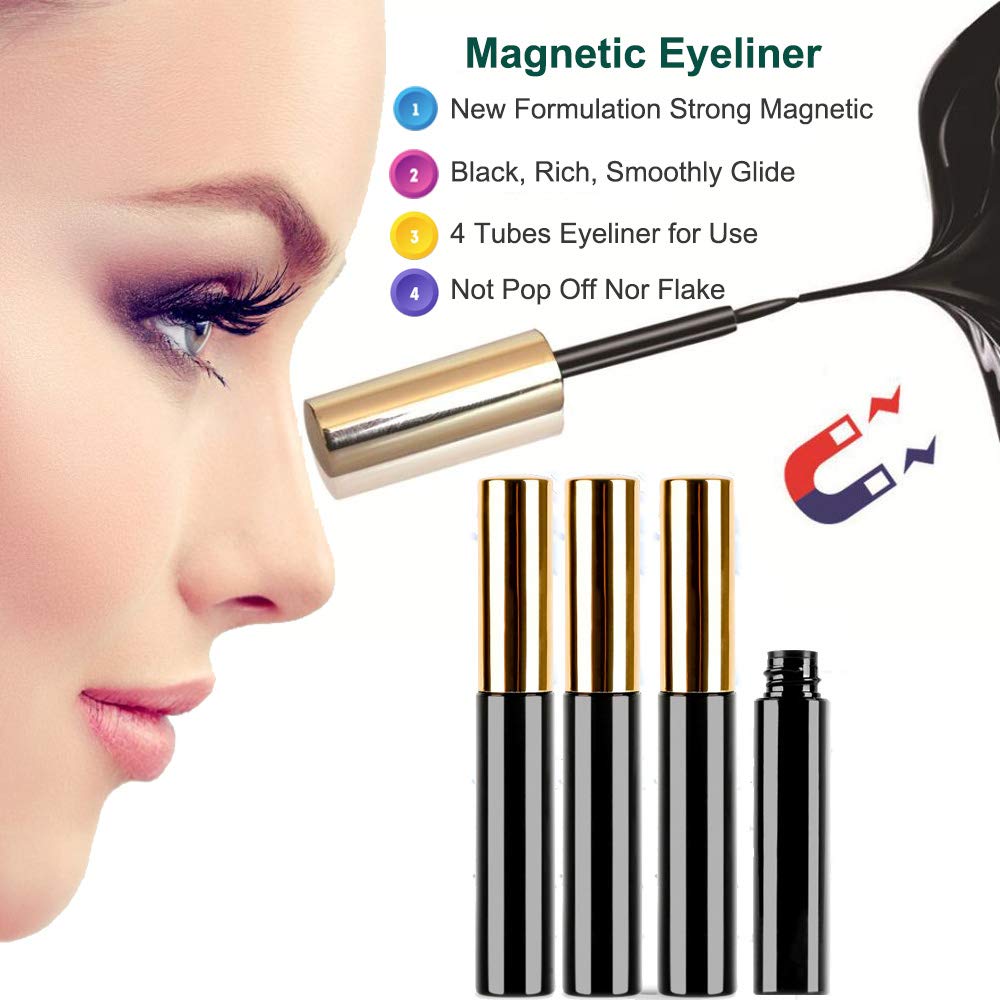 DAODER four-tube eyeliner delivers secure magnetic hold all day