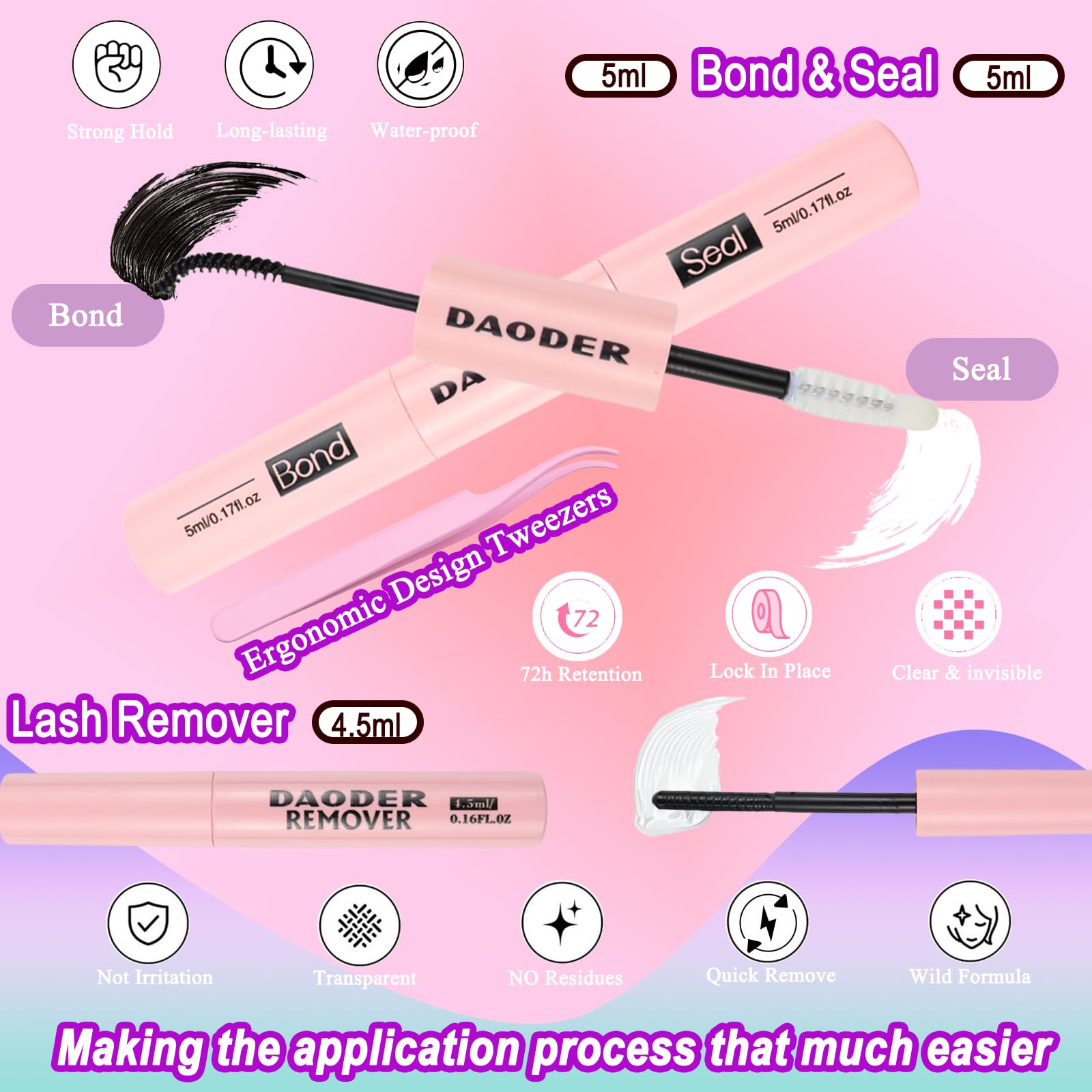 DAODER mini lash brush for smoothing and separation