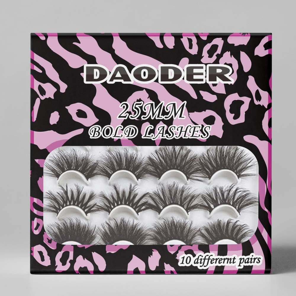 DAODER 25mm lashes deliver dramatic impact for nights out.