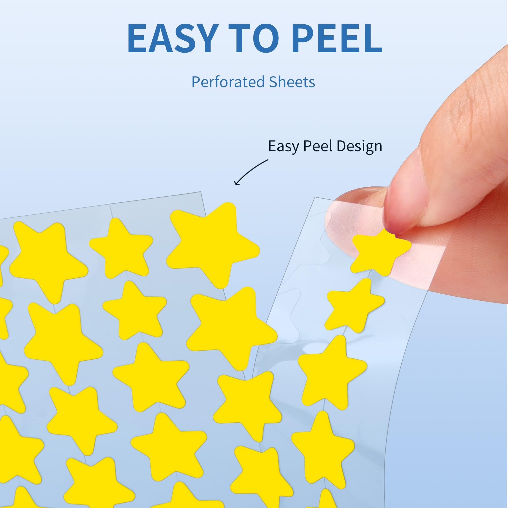 Daolyo colorful star patches add a cute touch while targeting spots.