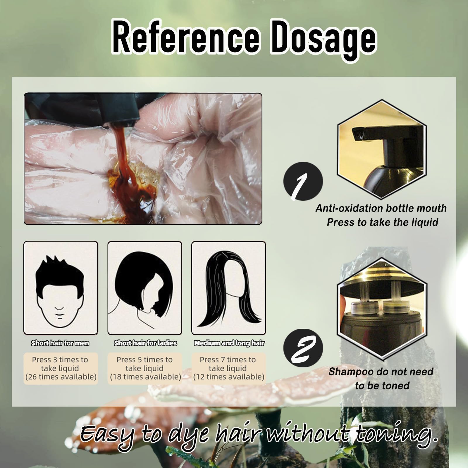 Dapoprren ammonia-free paraben-free label signals gentle, safer hair care.