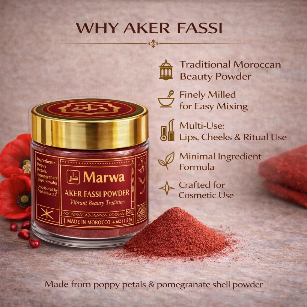Dar Marwa Aker Fassi cheek tint for buildable warmth.