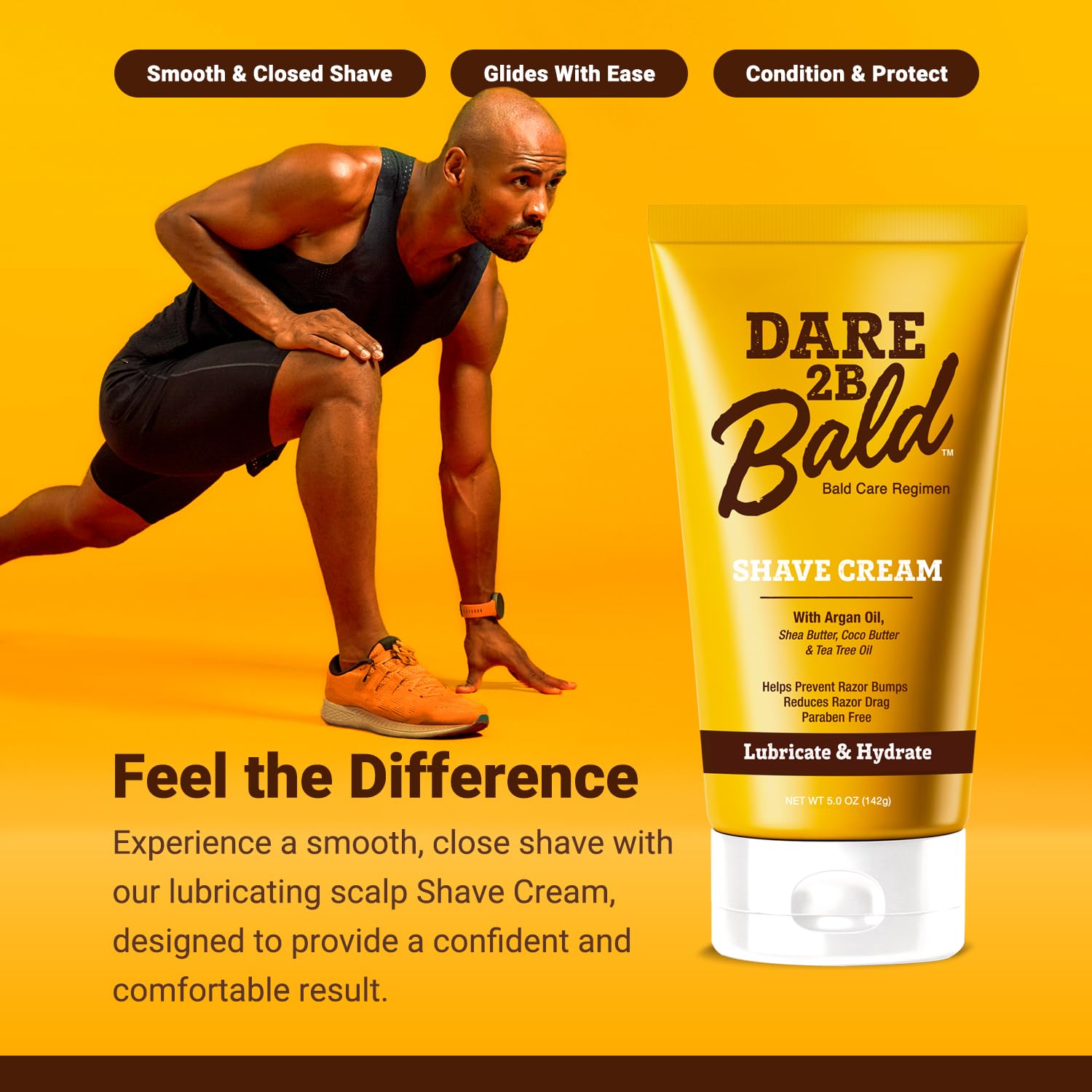 Dare 2B Bald during daily scalp shaving routine