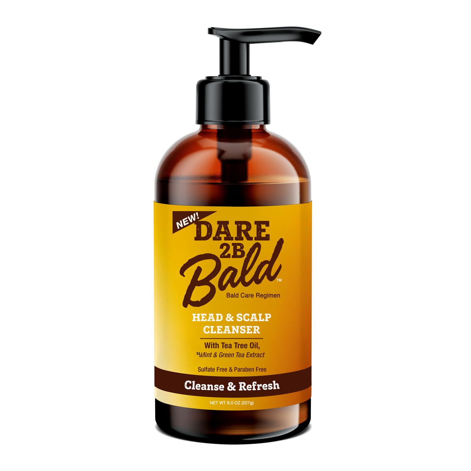 DARE TO BE BALD high time bald head cleanser bottle ready for cleansing