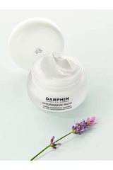 Close-up of Darphin Hydraskin Rich cream texture highlighting natural-origin ingredients nourishing skin