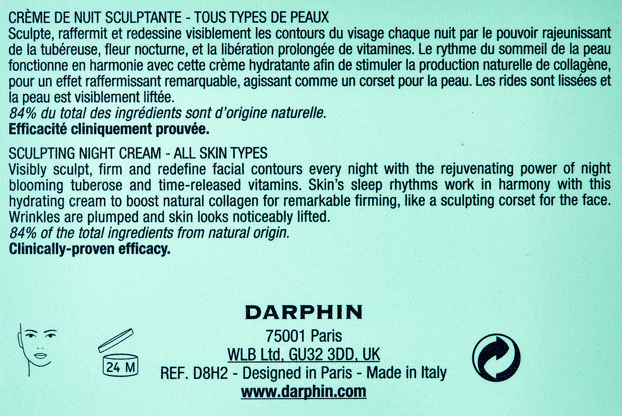 Darphin Predermine night cream applies easily with upward massage for contour definition